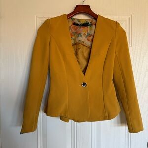 2 for $15 sale: An An marigold mustard single button Blazer - M